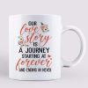 Our Love Is A Journey Wedding Couple On Car Personalized Mug
