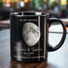 Our Moon Couple Gift Moon Phase Art Anniversary Gift For Him, Gift For Her Wedding Gift Personalized Mug