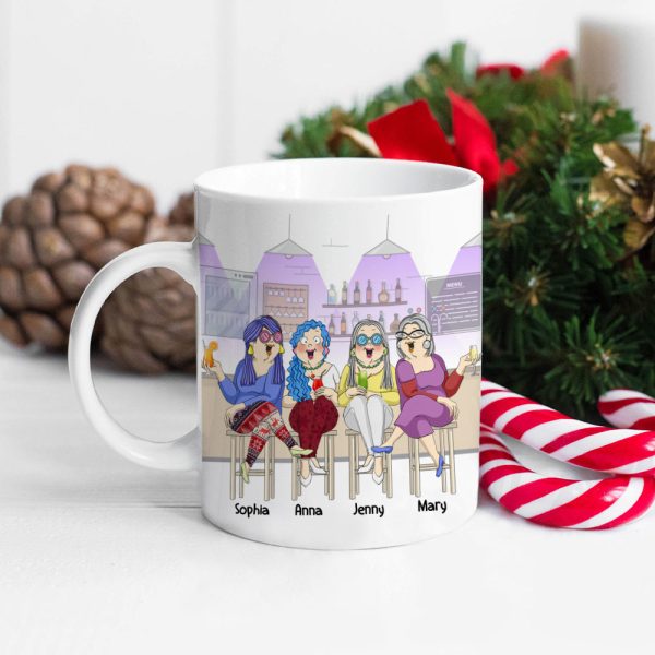 Our Sisterhood Is A True Blessing To Me Personalized Old Friends Mug, Gift For Friends