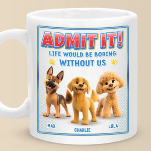 Our World Revolves Around Tiny Paws - Dog Personalized Custom Mug - Gift For Pet Owners, Pet Lovers