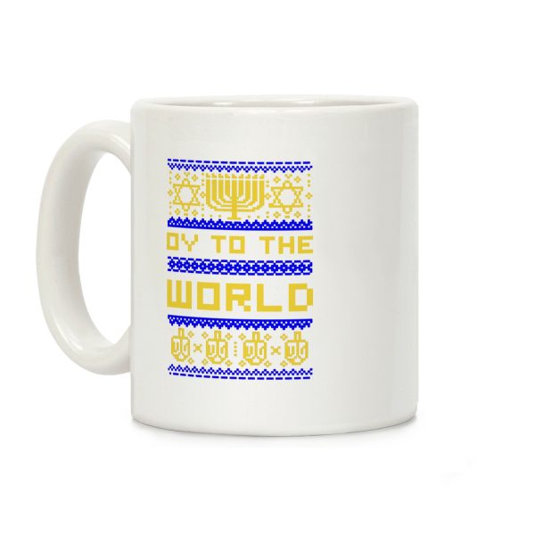 Oy To The World Ugly Sweater Coffee Mug Oy To The World Ugly Sweater Coffee Mug