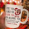 Pajamas Doll Couple I Met You I Love You Personalized Mug Pajamas Doll Couple I Met You I Love You Personalized Mug
