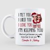 Pajamas Doll Couple I Met You I Love You Personalized Mug Pajamas Doll Couple I Met You I Love You Personalized Mug