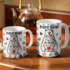 Papa Bear - 3D Inflated Effect Printed Mug, Personalized White Edge-to-Edge Mug Papa Bear - 3D Inflated Effect Printed Mug, Personalized White Edge-to-Edge Mug