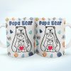 Papa Bear - 3D Inflated Effect Printed Mug, Personalized White Edge-to-Edge Mug Papa Bear - 3D Inflated Effect Printed Mug, Personalized White Edge-to-Edge Mug