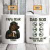 Papa Bear Dad Bod Working On My Six Pack Personalized Custom Family Mug C322