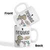 Papasaurus And Kids Cute Style Personalized Mug, Father's Day Gift for Grandpa