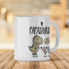 Papasaurus And Kids Cute Style Personalized Mug, Father's Day Gift for Grandpa