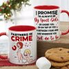 Partners In Crime, Couple Naughty, Personalized Couple Mug Accent Wine Tumbler