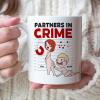 Partners In Crime, Couple Naughty, Personalized Couple Mug Accent Wine Tumbler