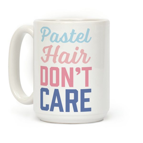 Pastel Hair Don't Care Coffee Mug