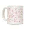 Pastel Pink Tarot Card Pattern Coffee Mug Pastel Pink Tarot Card Pattern Coffee Mug