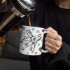 Paws And Human Hand Fist Bump Best Cat Dad Ever - 3D Inflated Effect Printed Mug, Personalized White Edge-to-Edge Mug Paws And Human Hand Fist Bump Best Cat Dad Ever - 3D Inflated Effect Printed Mug, Personalized White Edge-to-Edge Mug