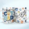 Paws And Human Hand Fist Bump Best Cat Dad Ever - 3D Inflated Effect Printed Mug, Personalized White Edge-to-Edge Mug Paws And Human Hand Fist Bump Best Cat Dad Ever - 3D Inflated Effect Printed Mug, Personalized White Edge-to-Edge Mug