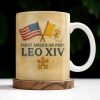 Peace Be With All Of You, American Flag And Papal Symbolism - Personalized Custom Coffee Mug - FTH092_MG Peace Be With All Of You, American Flag And Papal Symbolism - Personalized Custom Coffee Mug - FTH092_MG