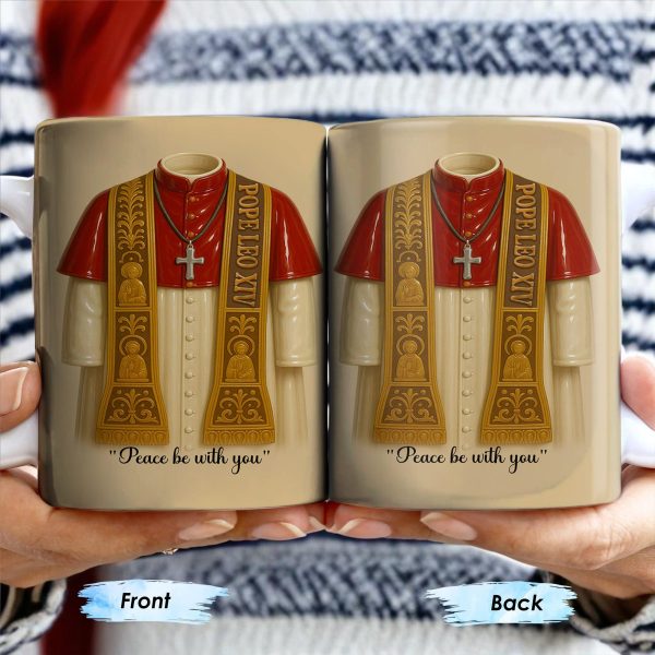 Peace Be With You, Papal Vestments and Cross - Personalized Custom Coffee Mug - FTH073_MG Peace Be With You, Papal Vestments and Cross - Personalized Custom Coffee Mug - FTH073_MG