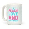 Peace Love And Sisterhood Coffee Mug Peace Love And Sisterhood Coffee Mug
