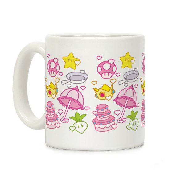 Peach Inventory Items Pattern Coffee Mug Peach Inventory Items Pattern Coffee Mug