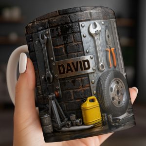 Perfect for DIY Enthusiasts and Car Lovers - Personalized Custom Coffee Mug - JBS076_MG