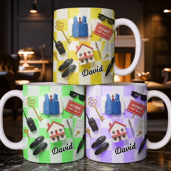 Perfect Gift For Real Estate Professionals - Personalized Custom Coffee Mug - JBS080_MG