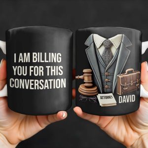 Perfect Gift For The Legal Professional In Your Life, Suit And Gavel - Personalized Custom Coffee Mug - GRAD301_MG