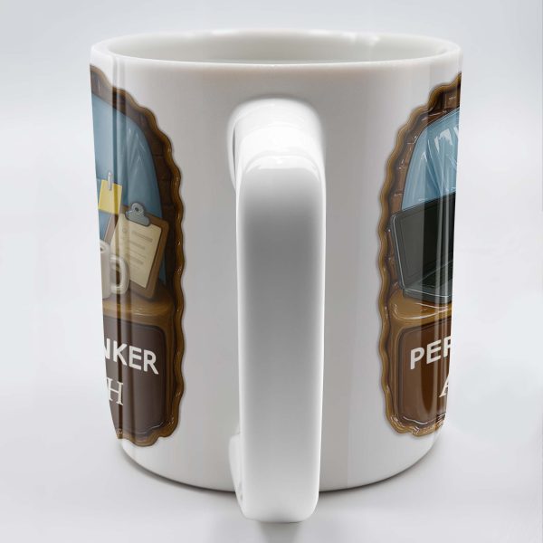 Personal Banker Coffee Mug With Shirt And Tie - Personalized Custom Coffee Mug - OFW014_MG Personal Banker Coffee Mug With Shirt And Tie - Personalized Custom Coffee Mug - OFW014_MG