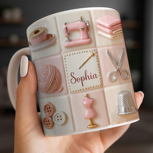 Personalize Your Creativity With Crafting Icons - Personalized Custom Coffee Mug - JBS066_MG Personalize Your Creativity With Crafting Icons - Personalized Custom Coffee Mug - JBS066_MG