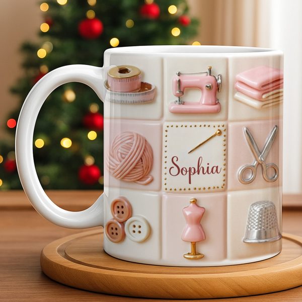 Personalize Your Creativity With Crafting Icons - Personalized Custom Coffee Mug - JBS066_MG Personalize Your Creativity With Crafting Icons - Personalized Custom Coffee Mug - JBS066_MG