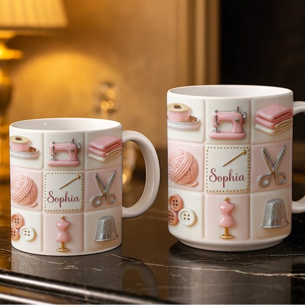 Personalize Your Creativity With Crafting Icons - Personalized Custom Coffee Mug - JBS066_MG Personalize Your Creativity With Crafting Icons - Personalized Custom Coffee Mug - JBS066_MG
