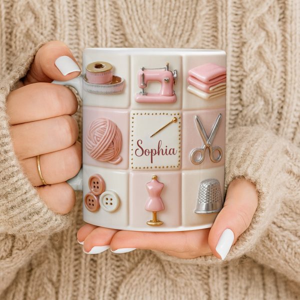 Personalize Your Creativity With Crafting Icons - Personalized Custom Coffee Mug - JBS066_MG Personalize Your Creativity With Crafting Icons - Personalized Custom Coffee Mug - JBS066_MG