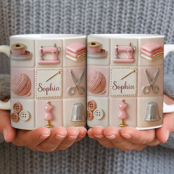 Personalize Your Creativity With Crafting Icons - Personalized Custom Coffee Mug - JBS066_MG Personalize Your Creativity With Crafting Icons - Personalized Custom Coffee Mug - JBS066_MG