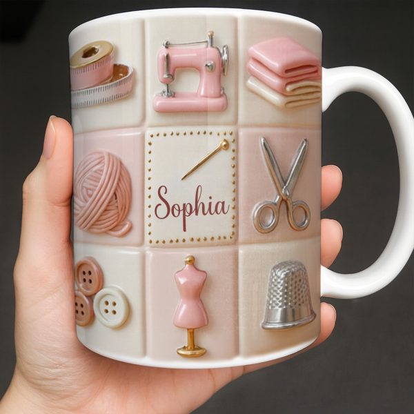 Personalize Your Creativity With Crafting Icons - Personalized Custom Coffee Mug - JBS066_MG Personalize Your Creativity With Crafting Icons - Personalized Custom Coffee Mug - JBS066_MG