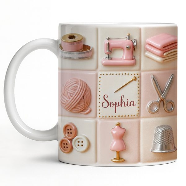 Personalize Your Creativity With Crafting Icons - Personalized Custom Coffee Mug - JBS066_MG Personalize Your Creativity With Crafting Icons - Personalized Custom Coffee Mug - JBS066_MG