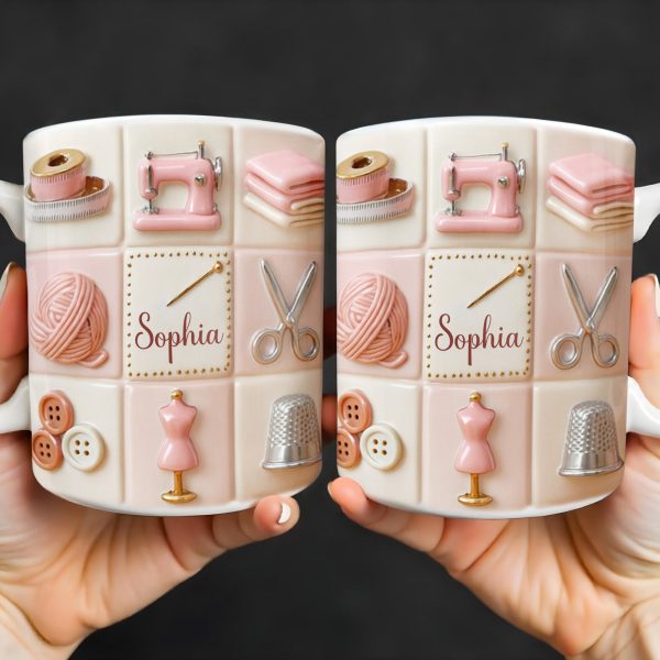 Personalize Your Creativity With Crafting Icons - Personalized Custom Coffee Mug - JBS066_MG Personalize Your Creativity With Crafting Icons - Personalized Custom Coffee Mug - JBS066_MG
