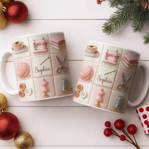 Personalize Your Creativity With Crafting Icons - Personalized Custom Coffee Mug - JBS066_MG Personalize Your Creativity With Crafting Icons - Personalized Custom Coffee Mug - JBS066_MG