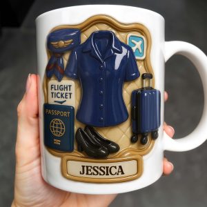 Personalize Your Travel Adventure Coffee Mug - Personalized Custom Coffee Mug - FAM385_MG