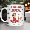 Personalized A Girl And Her Dog Version 3D Inflated Effect Mug HA75 898070 Personalized A Girl And Her Dog Version 3D Inflated Effect Mug HA75 898070