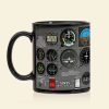 Personalized Aircraft Cockpit Mug, Gift For Airplane Lovers 2 (AP0402)