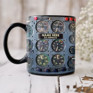 Personalized Aircraft Cockpit Mug, Gift For Airplane Lovers BLM-humix151223