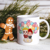Personalized Couple Gift, Anniversary Couple Cheer White Mug, Gift For Couple
