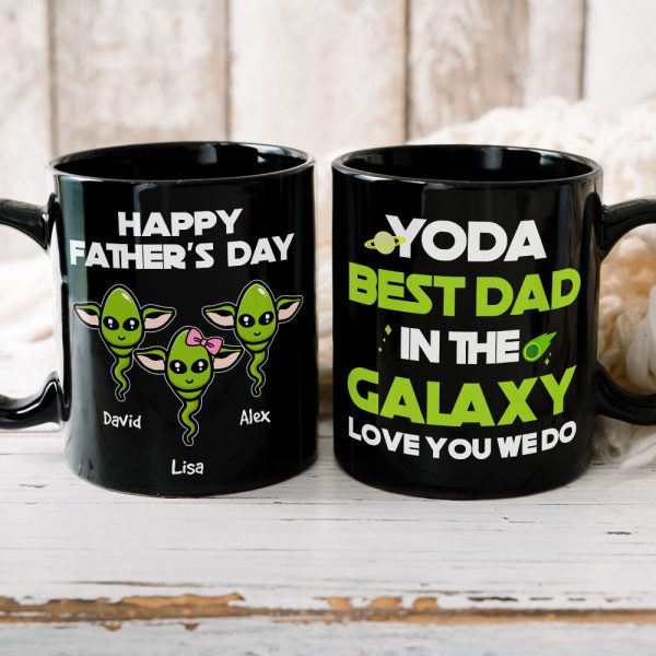 Personalized Dad Coffee Mug Best Dad In The Galaxy, Gift For Dad BLM-06HUHN300323 Personalized Dad Coffee Mug Best Dad In The Galaxy, Gift For Dad BLM-06HUHN300323
