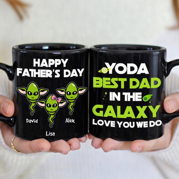 Personalized Dad Coffee Mug Best Dad In The Galaxy, Gift For Dad BLM-06HUHN300323 Personalized Dad Coffee Mug Best Dad In The Galaxy, Gift For Dad BLM-06HUHN300323