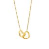 Personalized Double Heart Name Necklace in Stainless Steel Personalized Double Heart Name Necklace in Stainless Steel