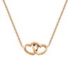 Personalized Double Heart Name Necklace in Stainless Steel Personalized Double Heart Name Necklace in Stainless Steel