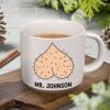 Personalized Funny Mr. and Mrs. Cheeky Pottery Mug Valentines Day Gift for Him Her LM32 897721