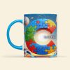 Personalized Gift For Autism Kid, 3D Puzzle Alphabet & Wandering Astronaut In Space 01QHLU060325