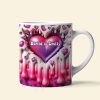 Personalized Gift For Couple Coffee Mug 3D Heart Personalized Gift For Couple Coffee Mug 3D Heart