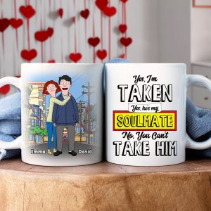 Personalized Gift For Couple White Coffee Mug My Soulmate 03OHLU110125HG