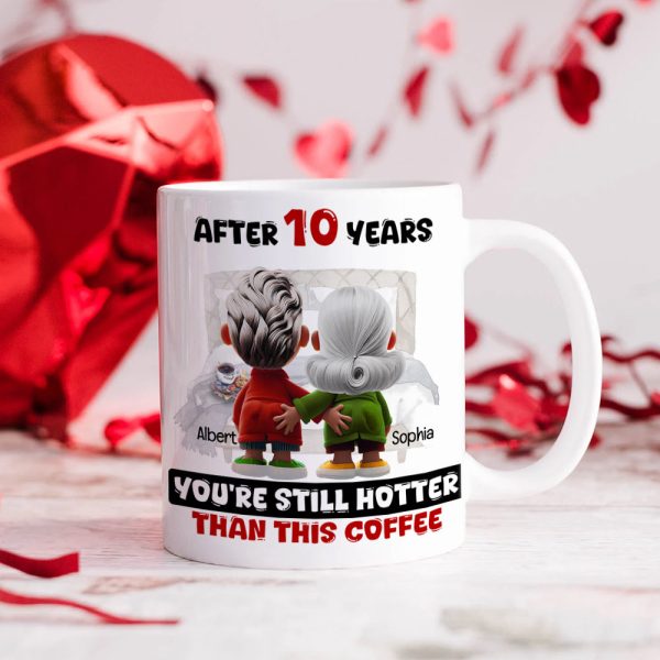 Personalized Gift For Couple White Mug Cartoon Characters Valentine 04OHLU181224 Personalized Gift For Couple White Mug Cartoon Characters Valentine 04OHLU181224