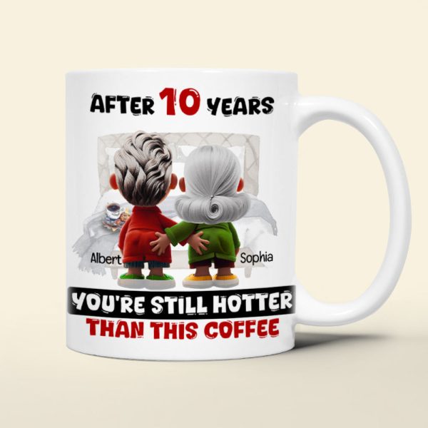 Personalized Gift For Couple White Mug Cartoon Characters Valentine 04OHLU181224 Personalized Gift For Couple White Mug Cartoon Characters Valentine 04OHLU181224